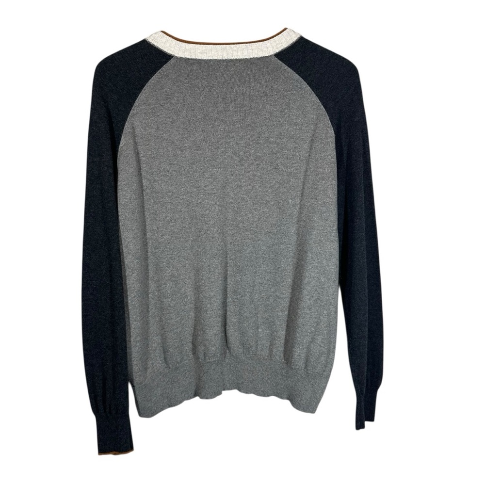 ZAKET & PLOVER Women's XL V-Neck Cashmere Cotton Blend Classic Sweater - Picture 5 of 7